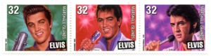 Elvis in Concert (Strip of 3 Se-tenant)