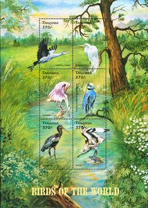 Birds of the world sheet