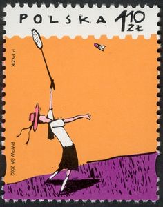 Child Playing Badminton