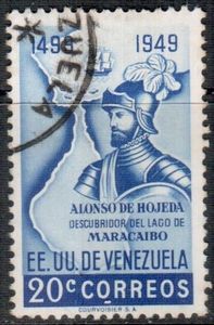 Alonso de Hojeda and map