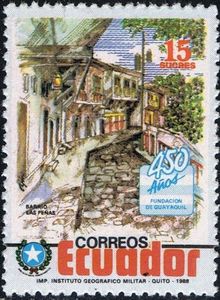 Street in Las Peńas district