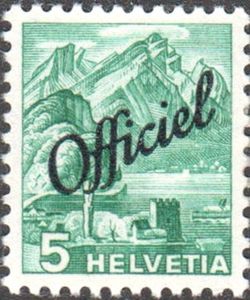 Pilatus Mountain View from Stansstad (overprinted "Officiel"