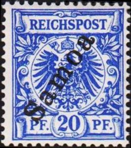overprint on Reichpost