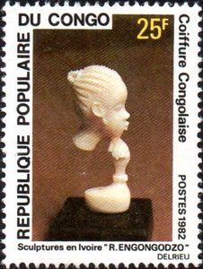 Ivory Sculpture - Women's Head