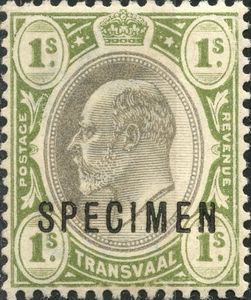 Edward VII, overprinted