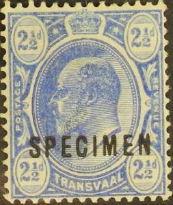 Edward VII, overprinted
