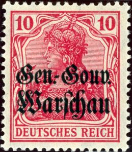 Overprint Over Reich Stamp