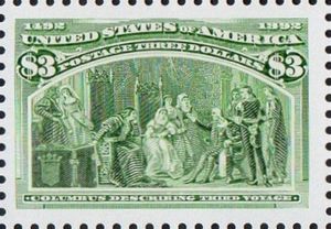 Columbus Describing His Third Voyage