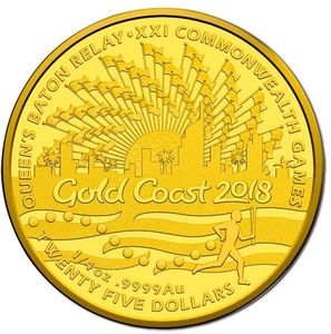 25 Dollars (Commonwealth Games Queen's Baton Relay)