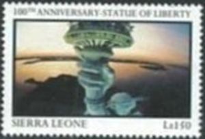 Liberty holding torch