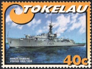 HMNZS Kaniere (visited 1958, 1959)