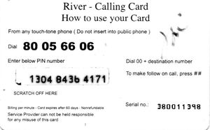 River Card