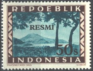 Sumatra Mountain overprinted