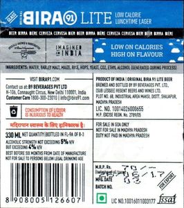 Bira 91 Lite Beer