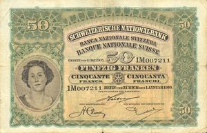 50 Franken/Francs/Franchi
