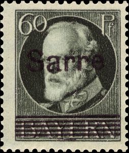 King Ludwig III overprinted Sarre