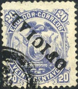 Overprinted 'OFICIAL'