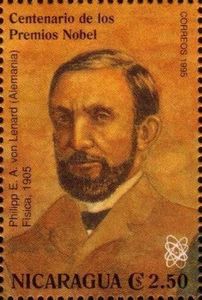 Philipp E.A. von Lenard, physics, 1905.