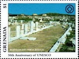 Ruins, Delphi, Greece