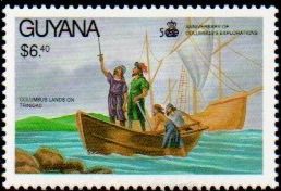 Columbus lands on Trinidad