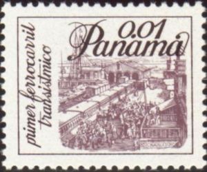 Transpanamanian Railroad, 130th Anniv.