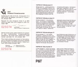 Stamp Exhibition Hafnia '87