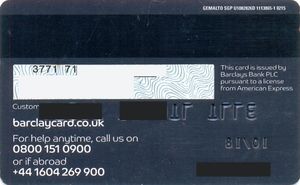American Express - barclayscard Cashback