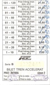 Comarnic - Bucuresti ticket