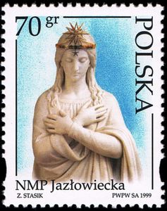 Statue of the Blessed Virgin Mary Jaz艂owiecka of Szyman贸w
