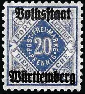 Overprint Volksstaat