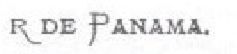 Map of the Panama isthmus Overprinted