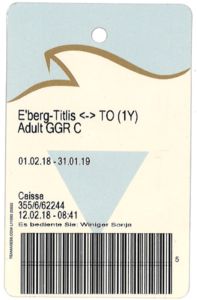 Engelberg - TITLIS - one year ticket