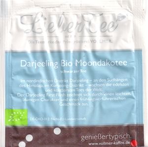 Darjeeling Bio Moondakotee schwarzer Tee, 90x86, no flap,mat