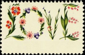 Flowers Spelling 'Love'