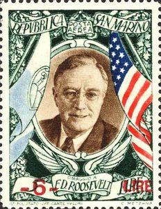 Roosevelt, Franklin D. - Air Mail - overprint