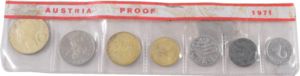 Various Schilling (Proof set 1971 - small version)