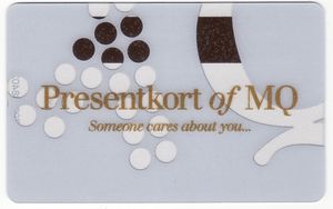 Presentkort of MQ