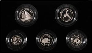 Various Dollars (Proof set 1995 - Silver edition)