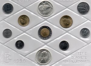 Various Lire (Mint Set 1990)