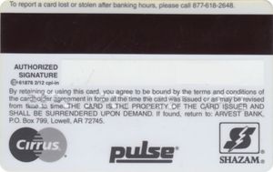 Arvest Bank - ATM Card