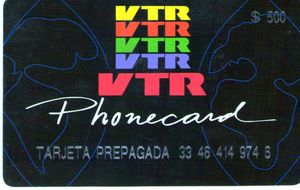 VTR black, tarjeta prepagada