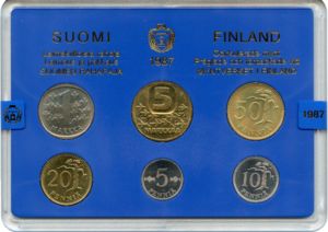 Various Markkaa (Mint set 1987 - Finnish version)