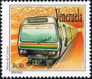 Metro subway train, Caracas