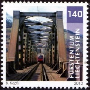 Railway bridge between Schaan and Buchs