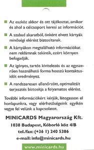 Minicards Patika Kártyák
