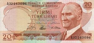 20 Turkish Lira