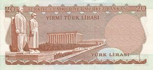 20 Turkish Lira