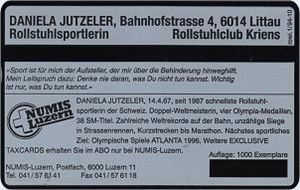 Numis - Daniela Jutzeler, Rollstuhlsportlerin