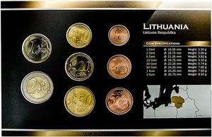Various Litas (Coin set 2015)