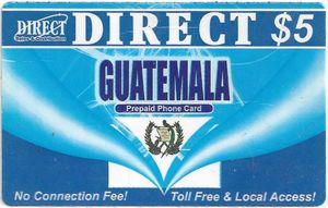 Direct Guatemala prepaid phone card